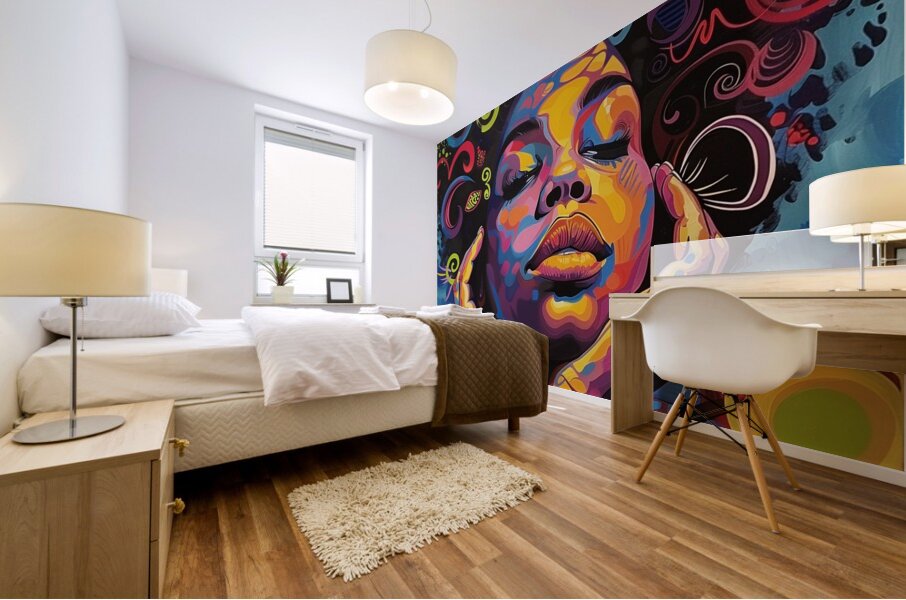 Kaleidoscopic Muse Mural print