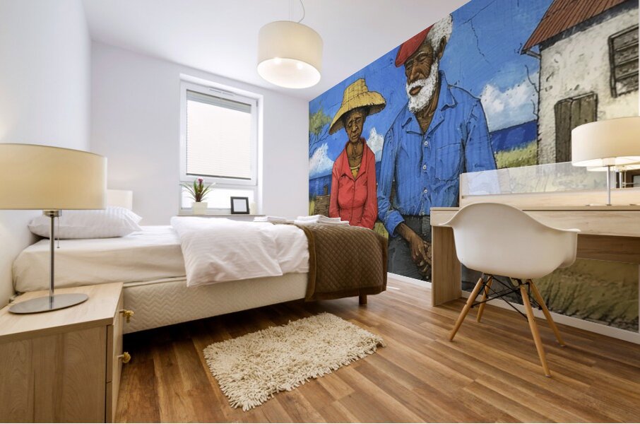 Sun-Kissed Reminiscence Mural print