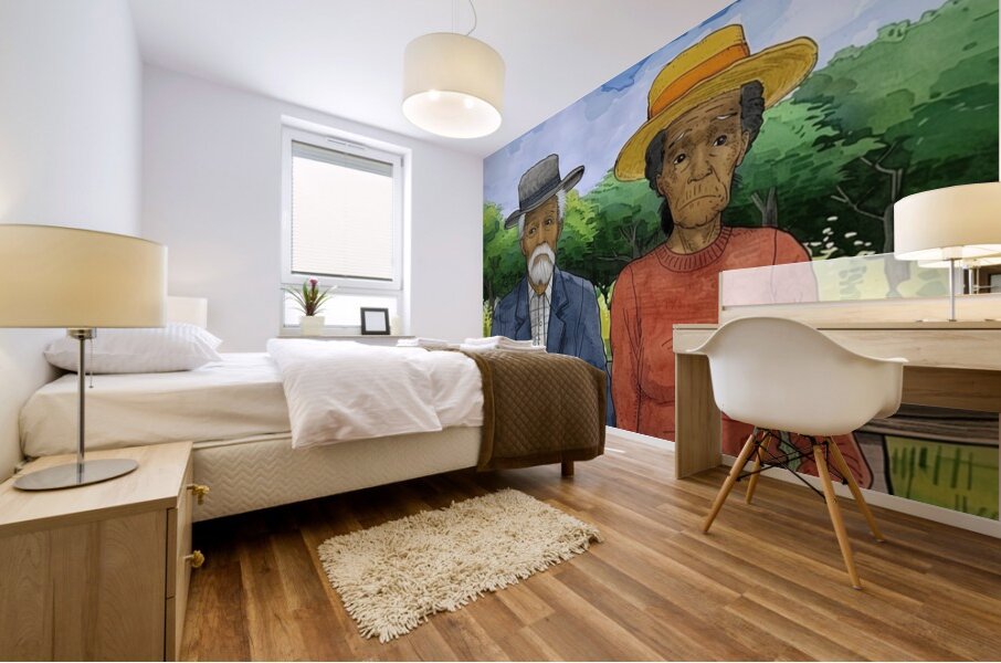 Fields of Reflection Mural print