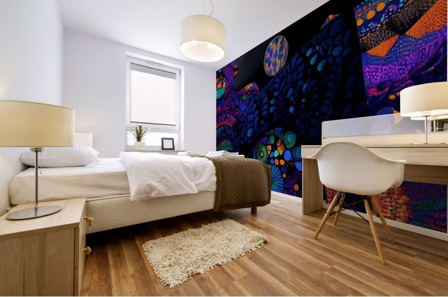 Celestial Bloom Mural print