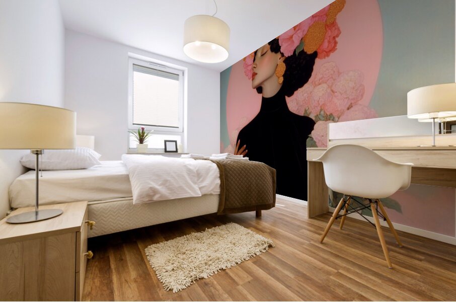 Ethereal Bloom Mural print