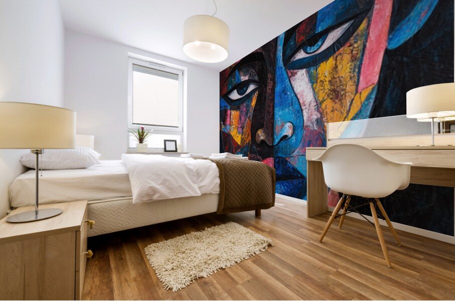 Split Frequencies Mural print