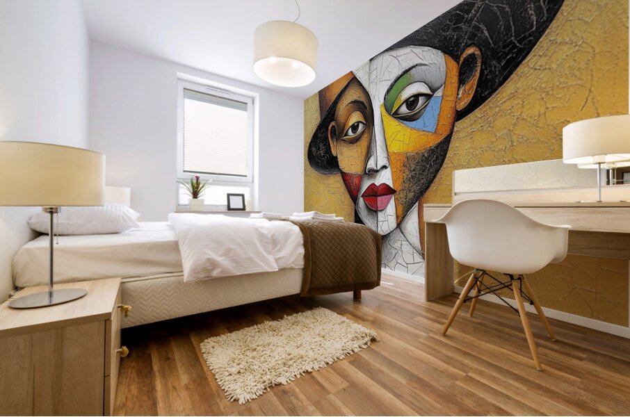 Fractured Elegance Mural print