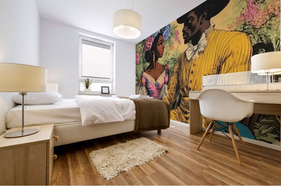 Their Garden Was a Kingdom Mural print