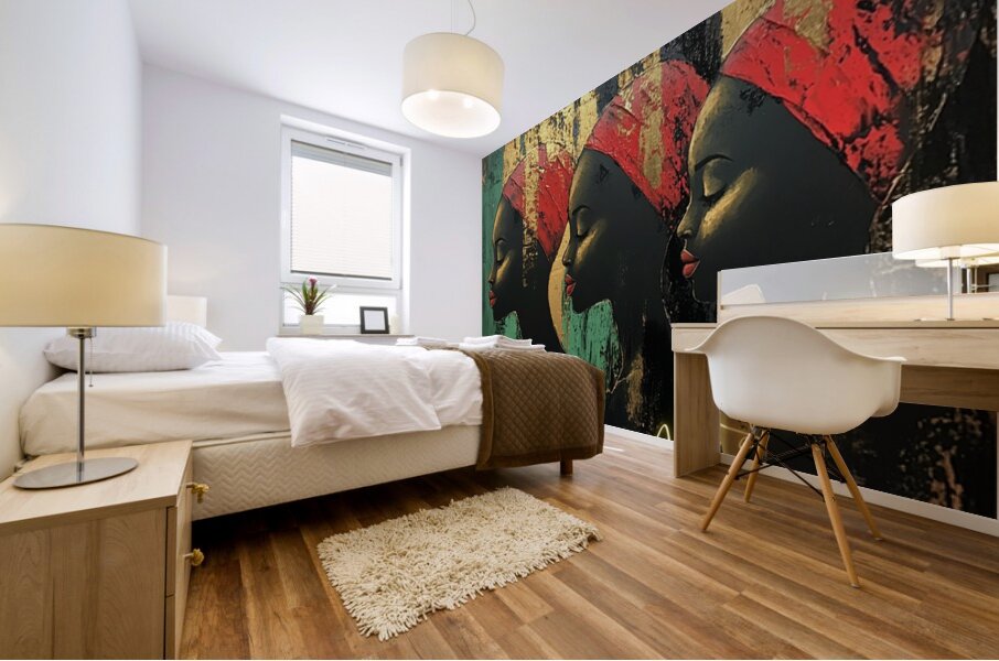 We Remember in Threes Mural print