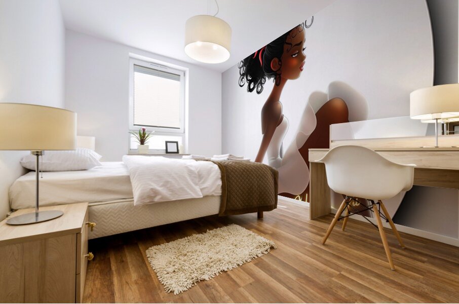 Waiting to Twirl Mural print