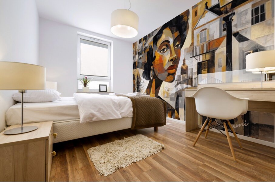 Echoes of the Bridge Mural print