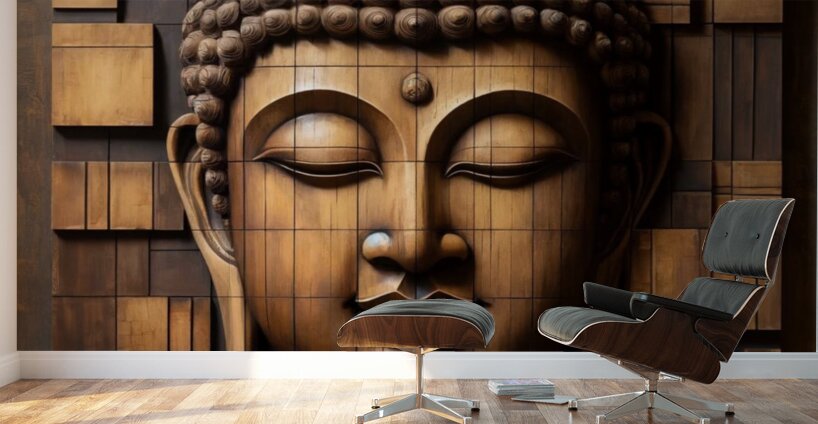 Serenity in Blocks Wall Murals