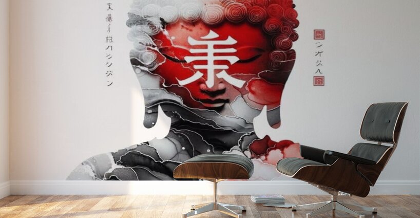 Fiery Enlightenment Wall Murals