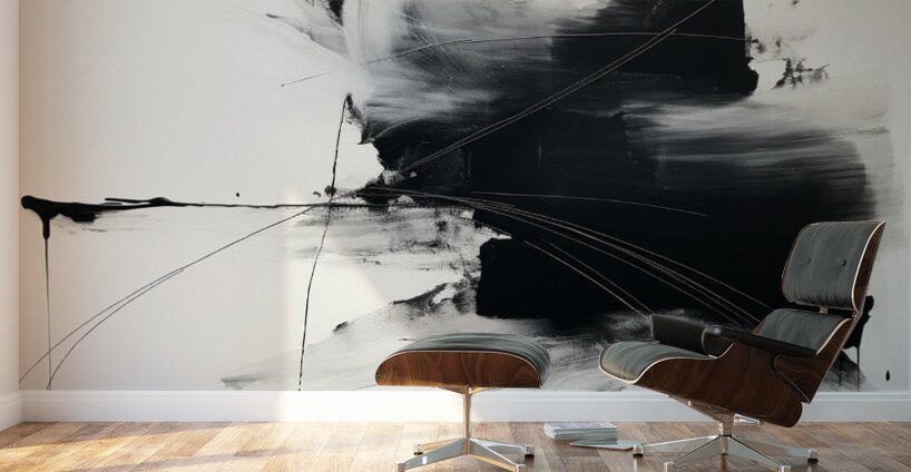 Echoes in Monochrome Wall Murals