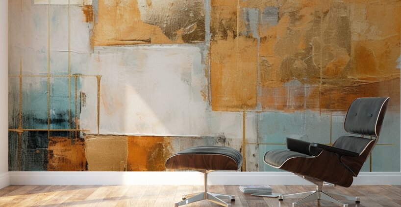 Gilded Pathways Wall Murals