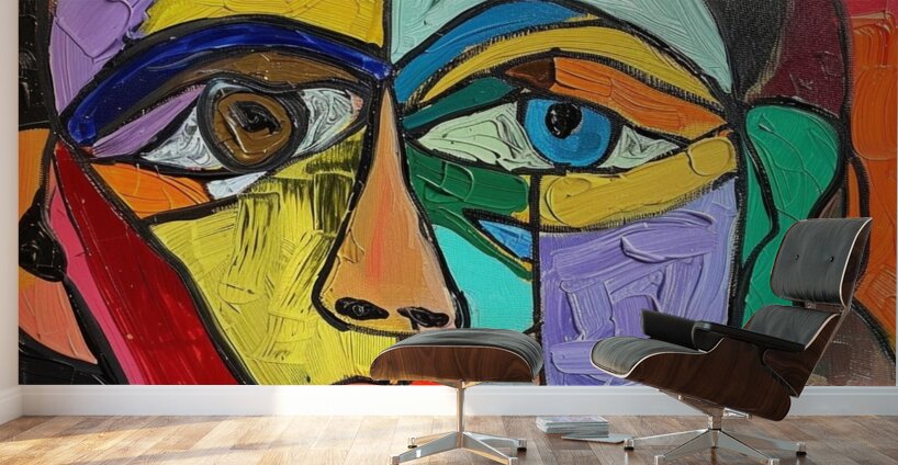 Fragmented Self Wall Murals