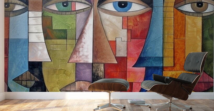 Mosaic of Emotions Wall Murals
