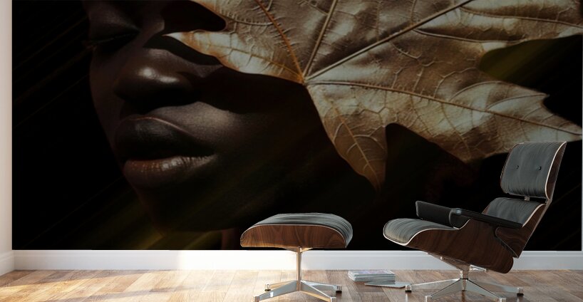 Golden Reflection Wall Murals