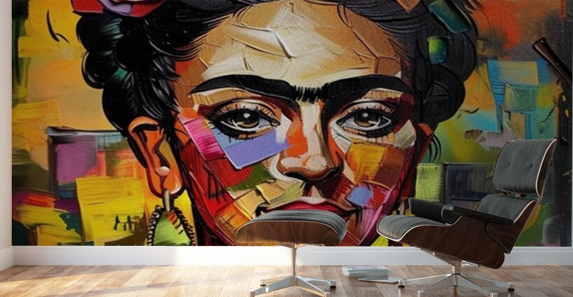 Fridas Floral Mosaic Wall Murals