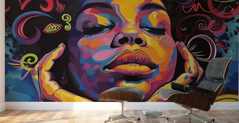 Kaleidoscopic Muse Wall Murals