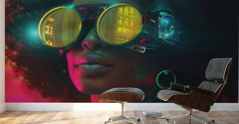 Neon Navigator Wall Murals