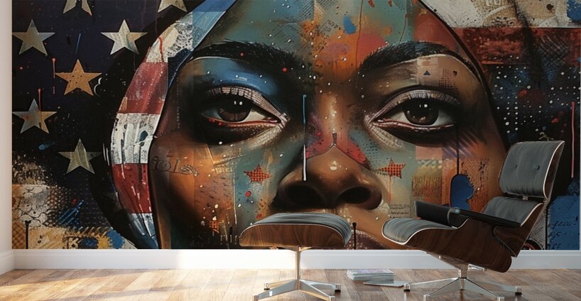 Patriotic Reflection Wall Murals