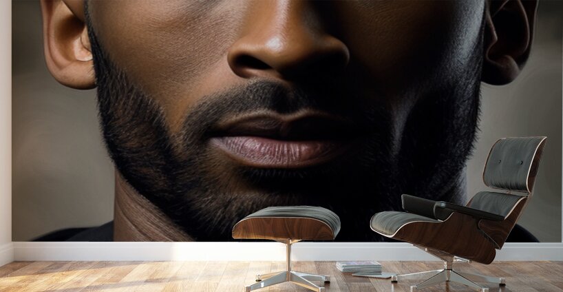 Determined in Black Wall Murals