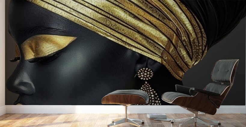 Golden Essence Wall Murals