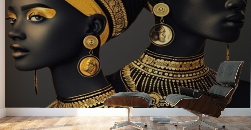 Twin Guardians Wall Murals