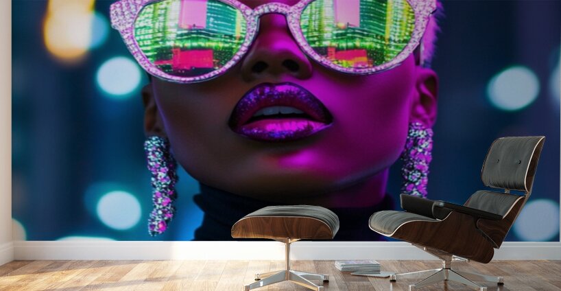 Neon Dreamscapes Wall Murals