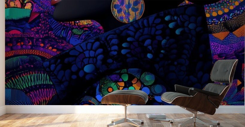 Celestial Bloom Wall Murals