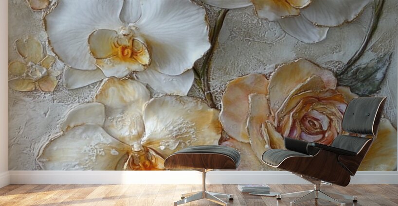 Ivory Symphony Wall Murals