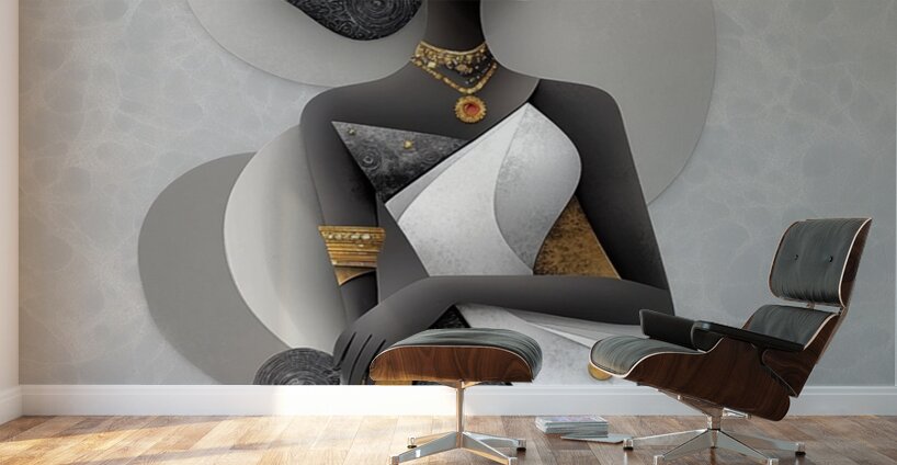 Her Spirit Swirls in Silence Wall Murals