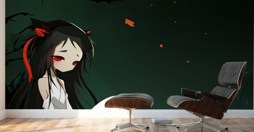 Red Moon Reverie Wall Murals