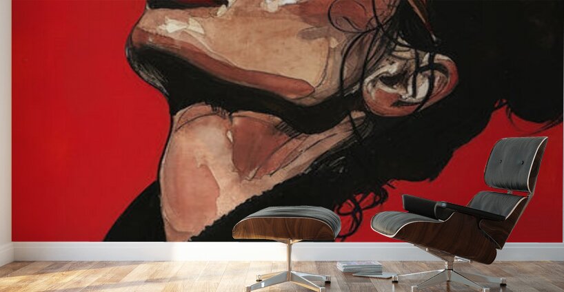 Crimson Confidence Wall Murals