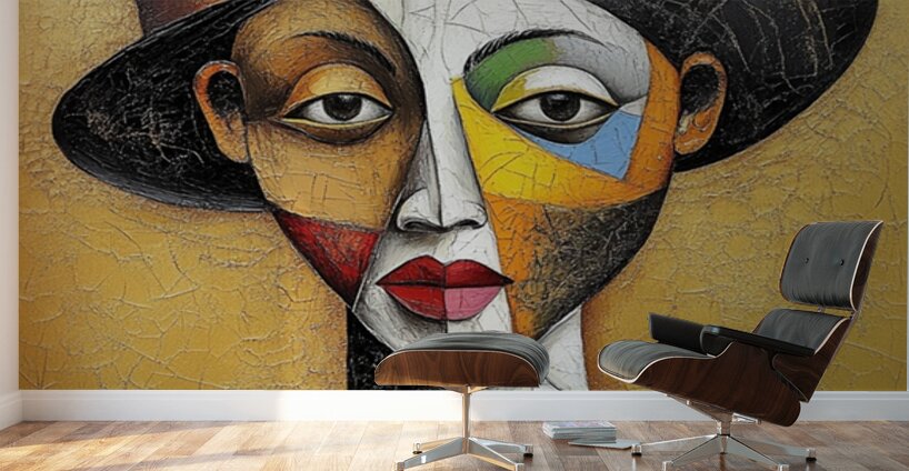 Fractured Elegance Wall Murals