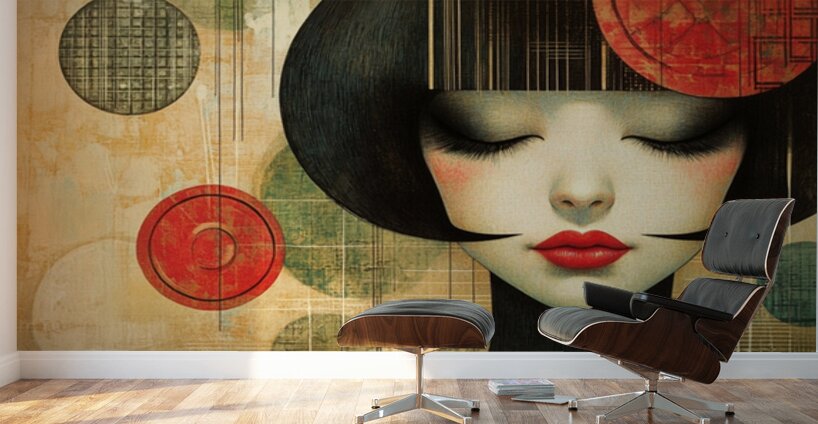 Hawse Geisha Frequency Wall Murals