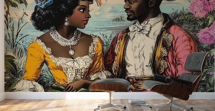 They Sat at the Edge of Forever Wall Murals