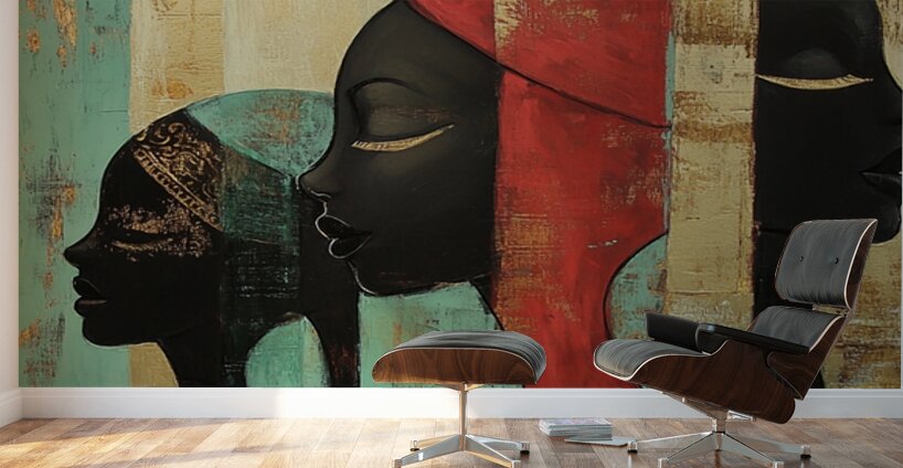 She Walked in Echoes Wall Murals