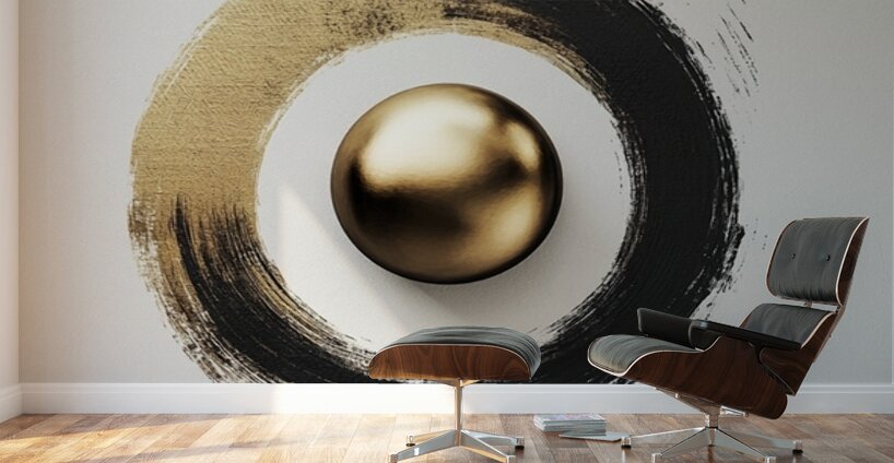 Golden Stillness Wall Murals