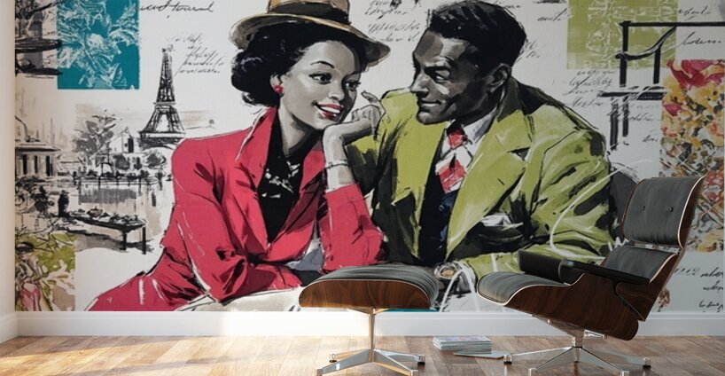 Parisian Rendezvous Wall Murals