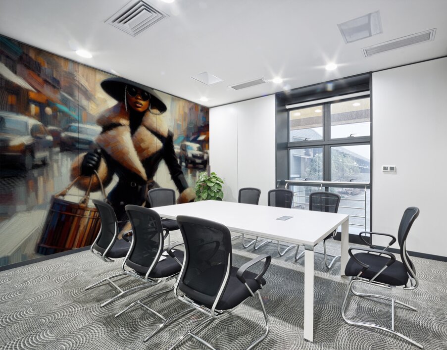 Mila Harper: City Chic in Motion Wall Printing