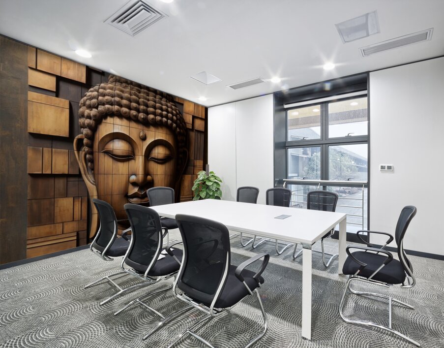 Serenity in Blocks Wall Printing