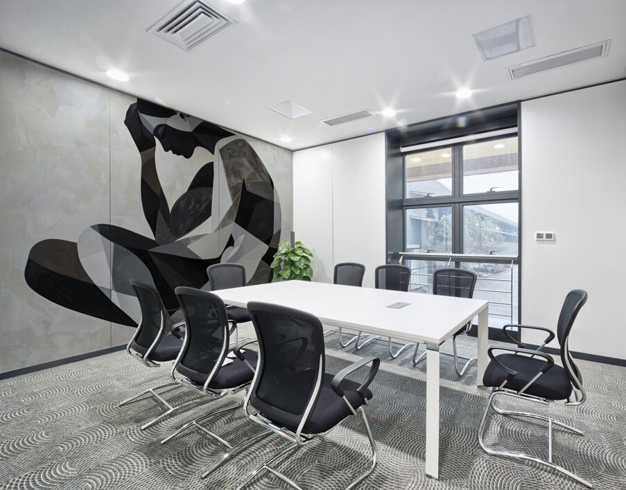 Contemplations in Monochrome Wall Printing