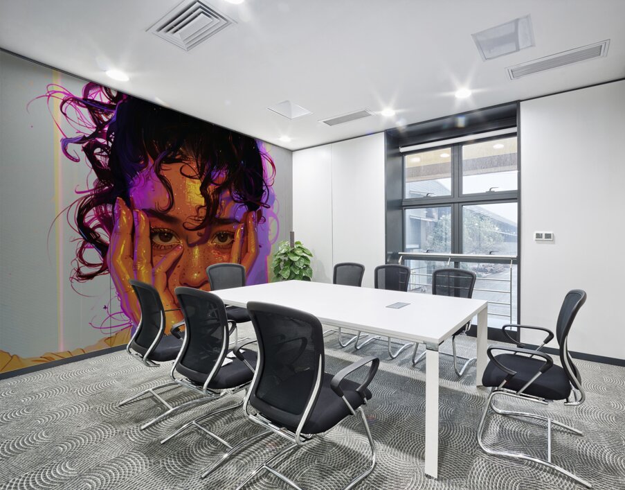 Radiant Reflection Wall Printing