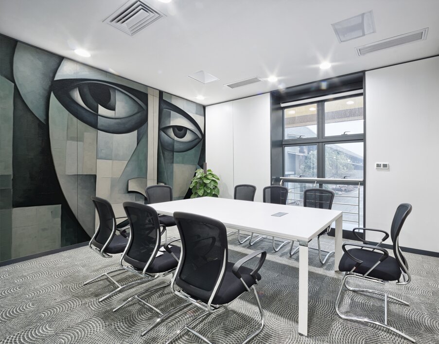 Introspective Geometry Wall Printing