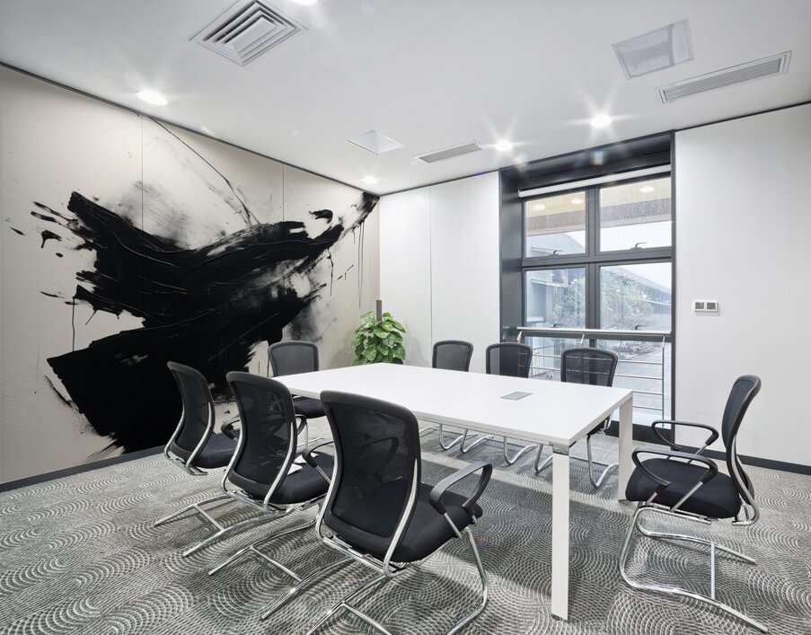 Turbulence and Tranquility Wall Printing