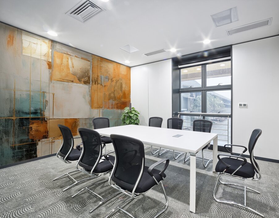 Gilded Pathways Wall Printing