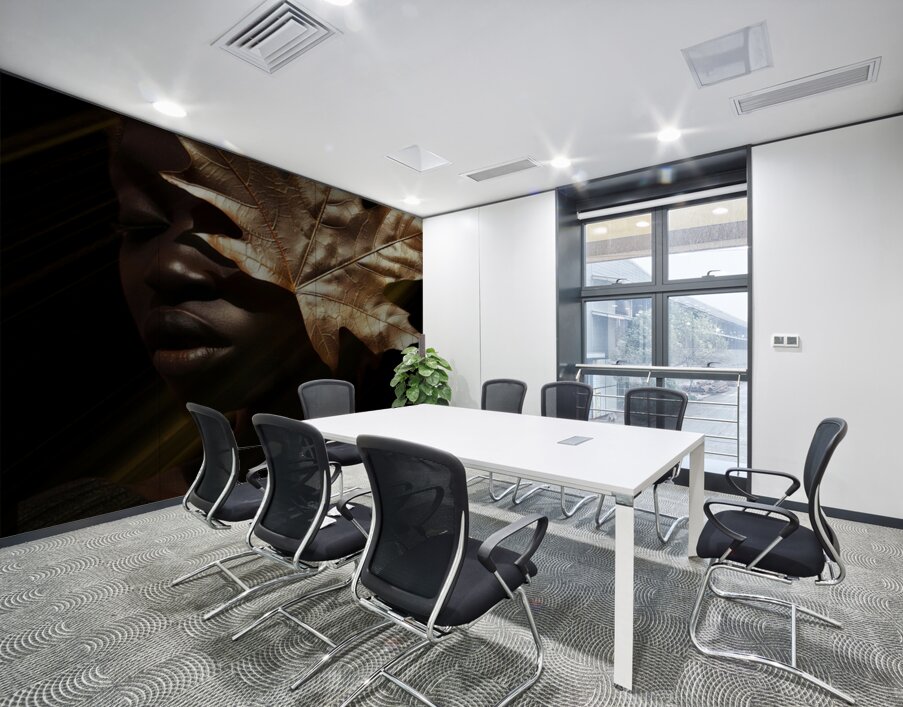 Golden Reflection Wall Printing