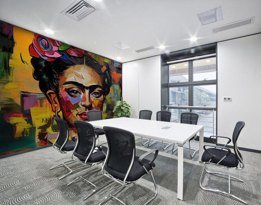 Fridas Floral Mosaic Wall Printing