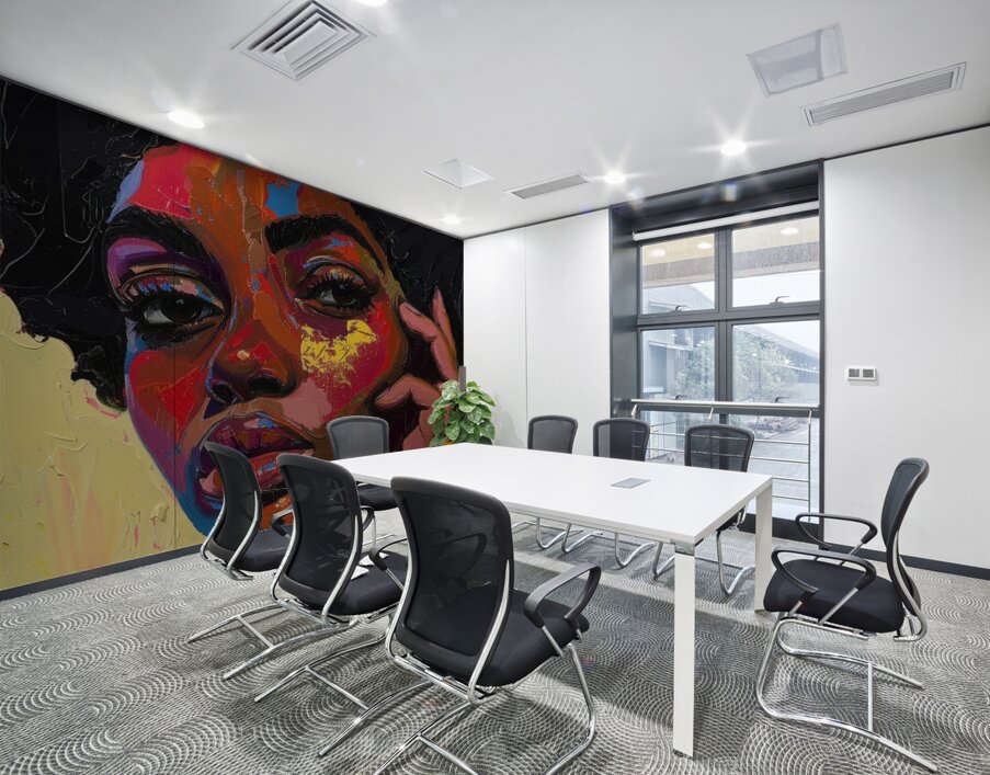 Vibrant Introspection Wall Printing