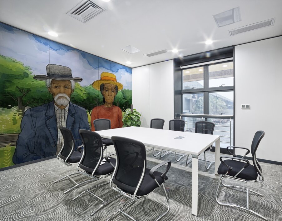 Fields of Reflection Wall Printing