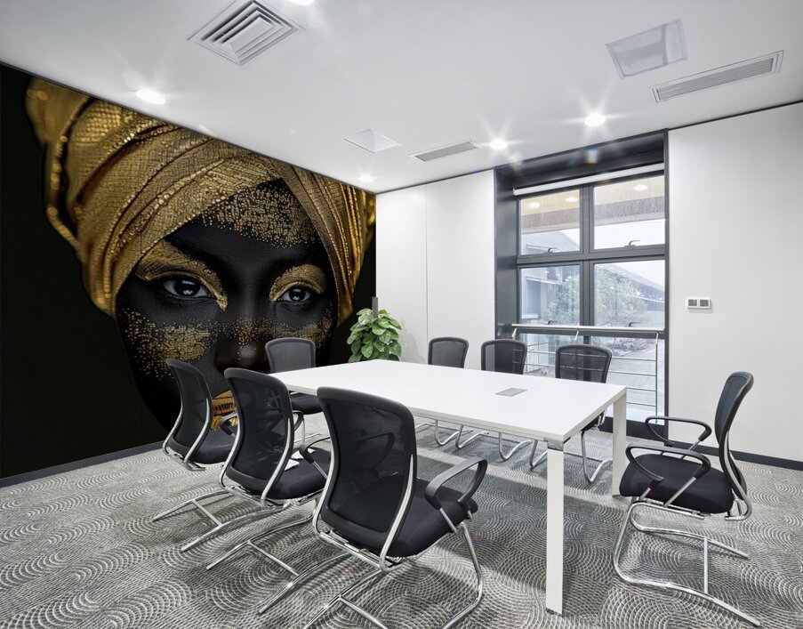 Golden Mystique Wall Printing