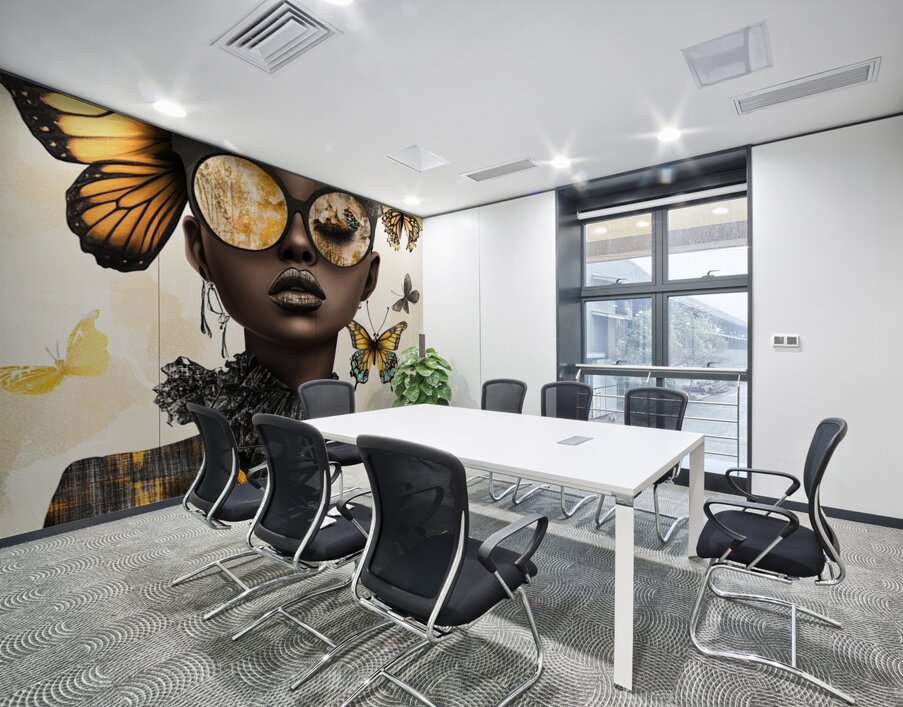 Golden Gaze Wall Printing